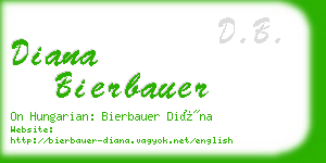 diana bierbauer business card